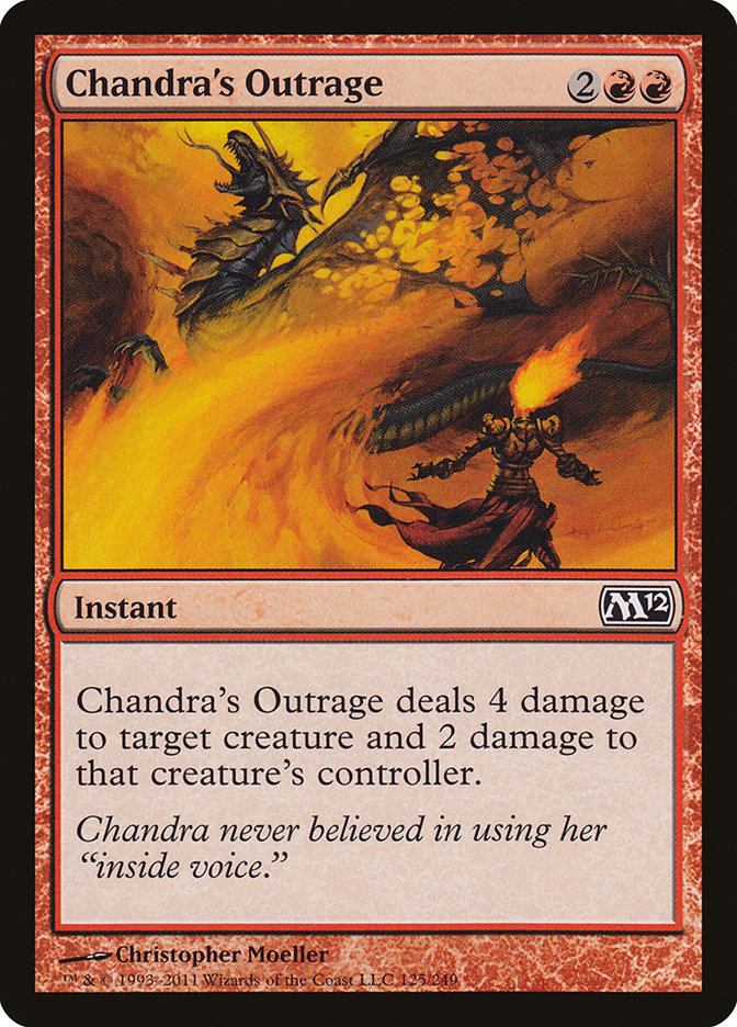 Chandra's Outrage, Magic 2012 Card Art