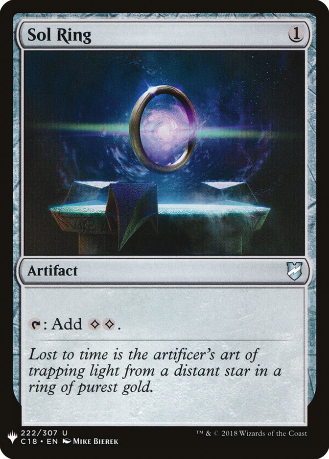 Sol Ring, The list Card Art