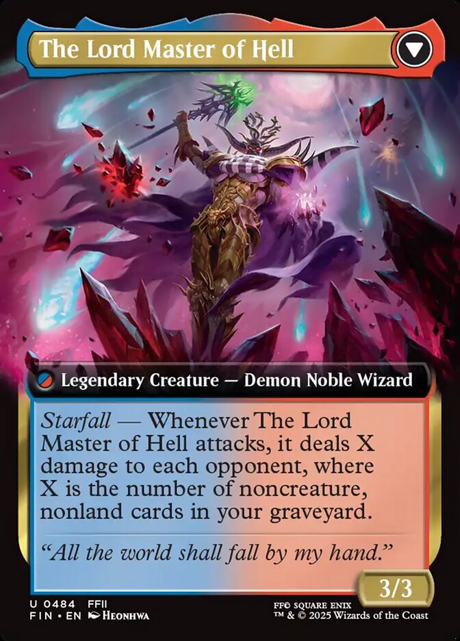 The Emperor of Palamecia // The Lord Master of Hell, Final Fantasy Card Art