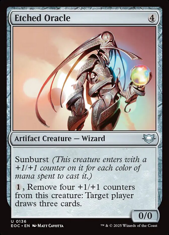 Etched Oracle, Edge Of Eternities Commander Card Art