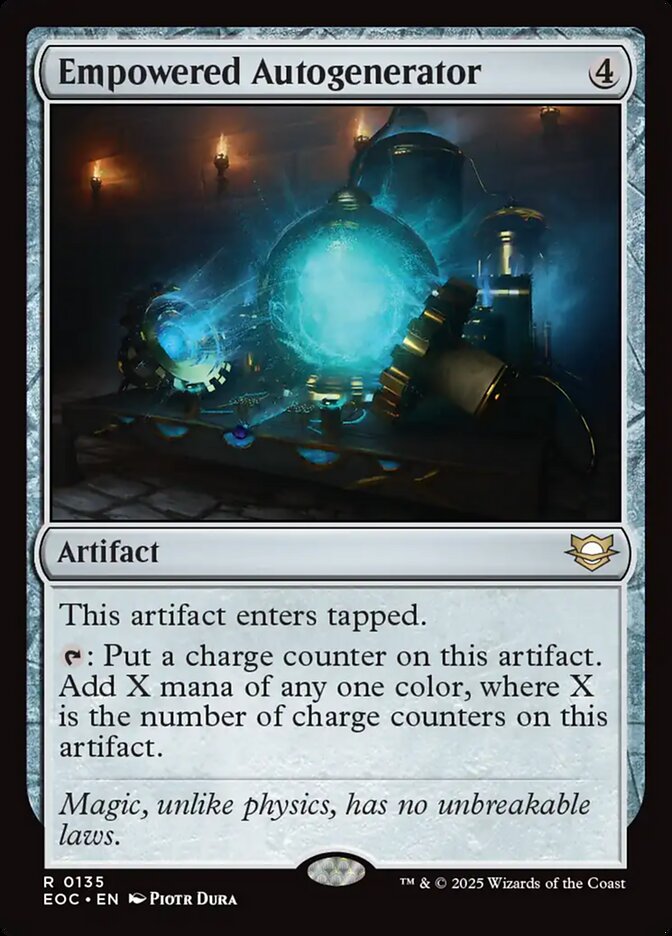 Empowered Autogenerator, Edge Of Eternities Commander Card Art
