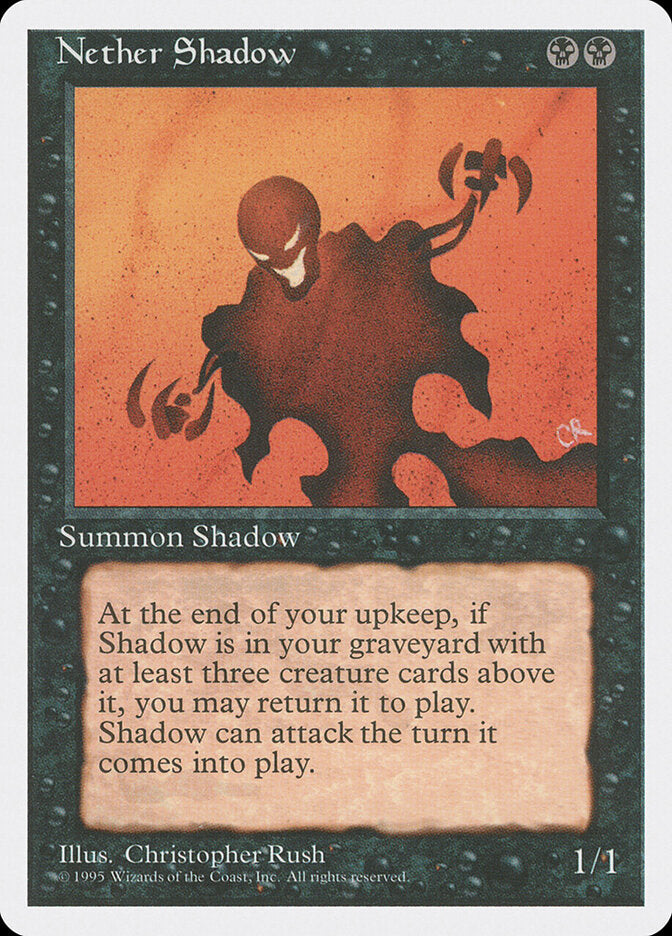 Nether Shadow, Fourth Edition Card Art