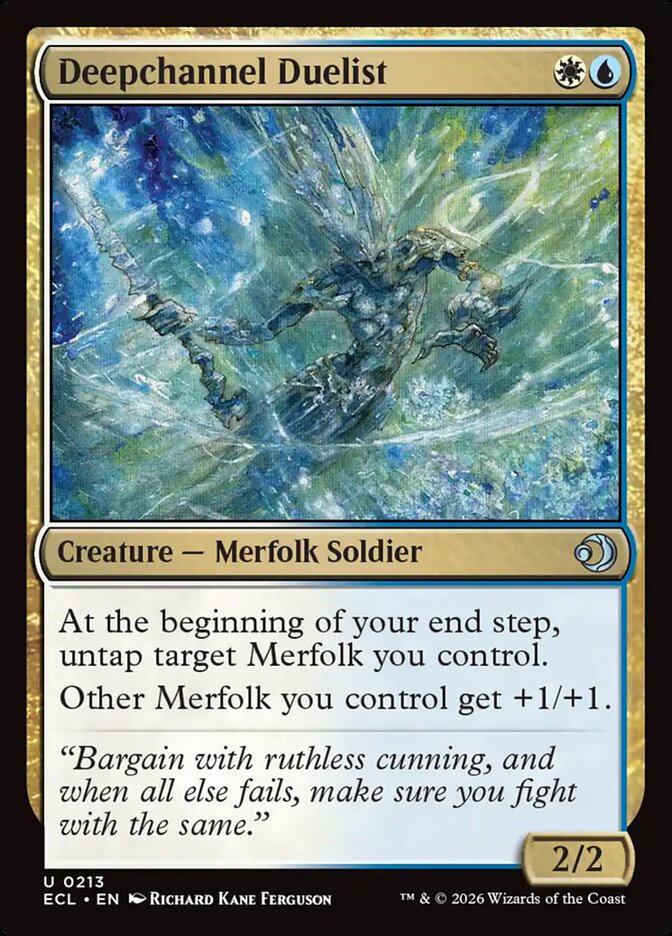 Deepchannel Duelist, Lorwyn Eclipsed Card Art