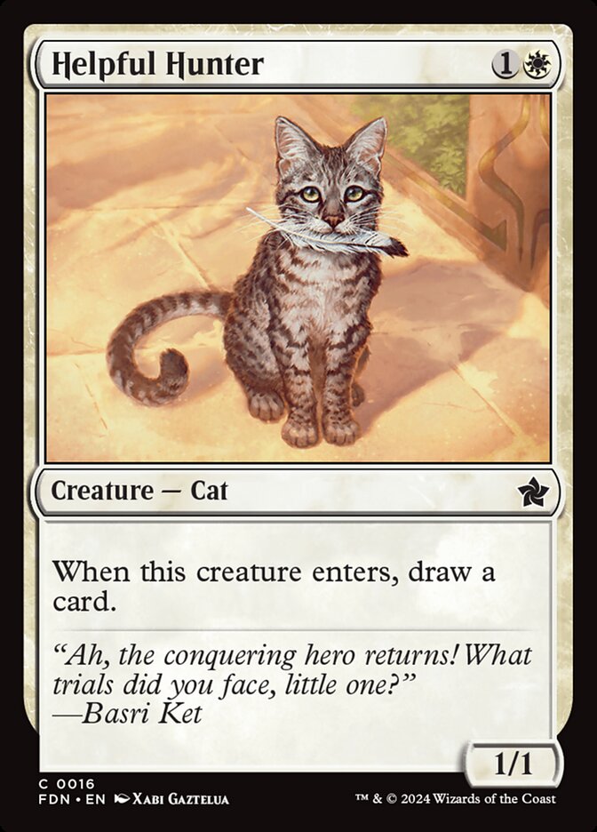 Helpful Hunter, Foundations Card Art