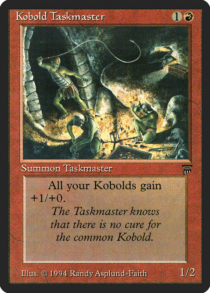 Kobold Taskmaster, Legends Card Art