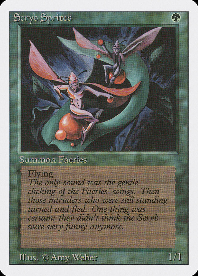 Scryb Sprites, Revised edition Card Art