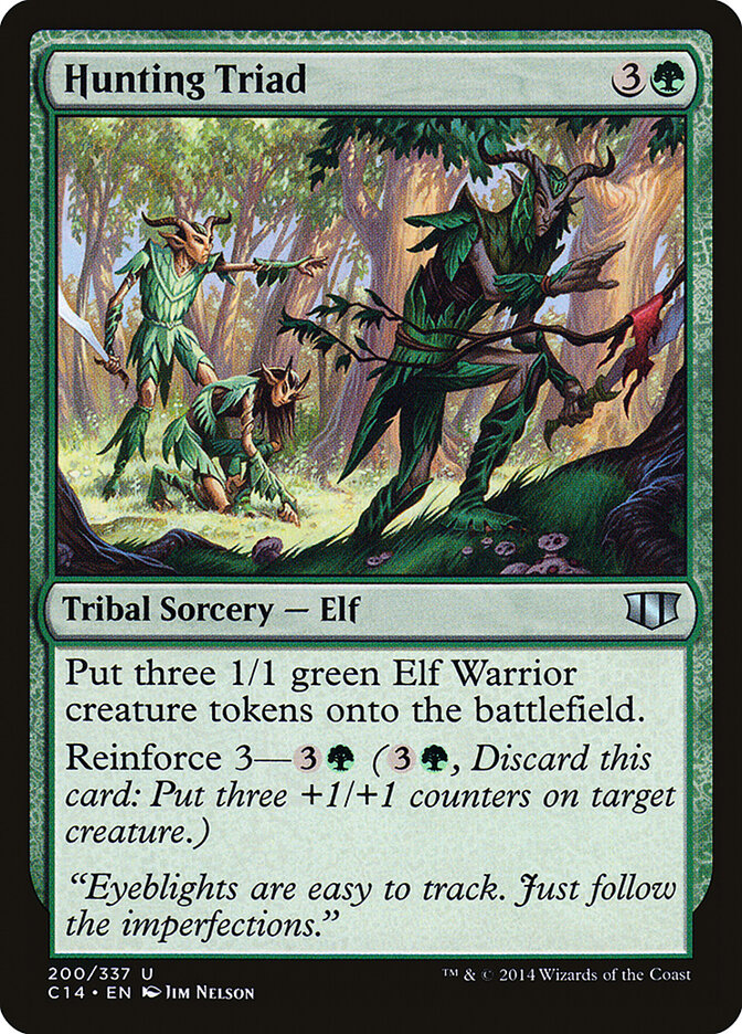 Hunting Triad, Commander 2014 Card Art