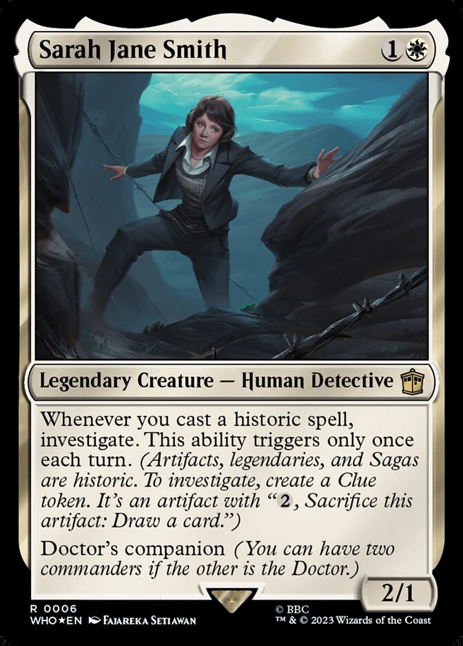 Sarah Jane Smith, Doctor Who Card Art