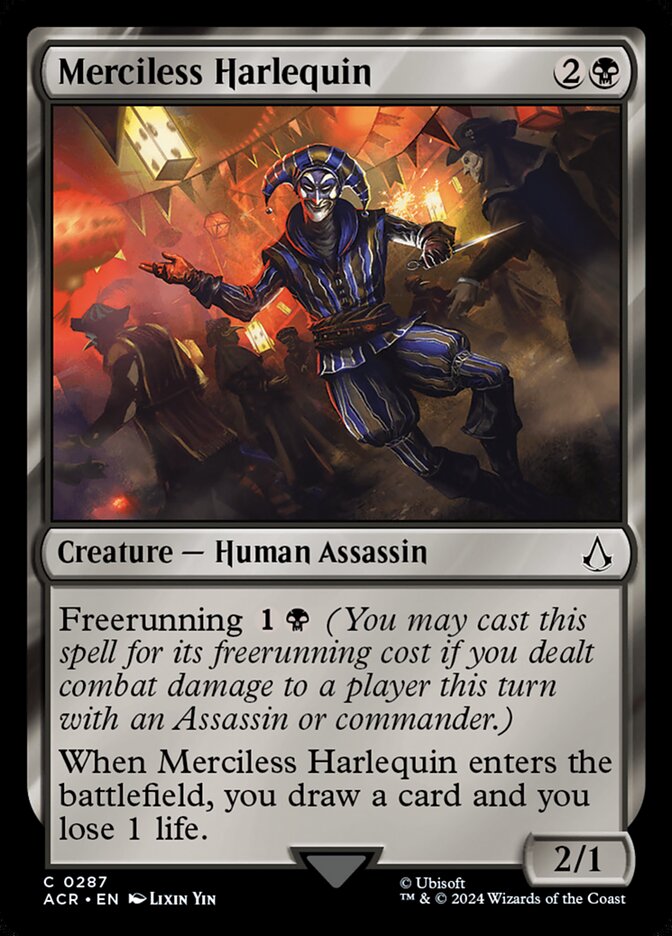 Merciless Harlequin, Assassin's creed Card Art