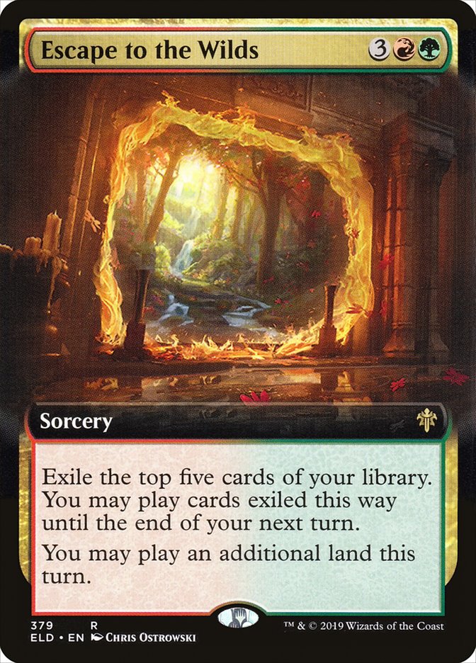 Escape to the Wilds, Throne of eldraine Card Art