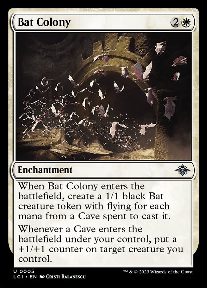 Bat Colony, The lost caverns of ixalan Card Art
