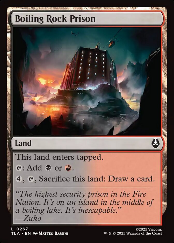 Boiling Rock Prison, Avatar: The Last Airbender Card Art