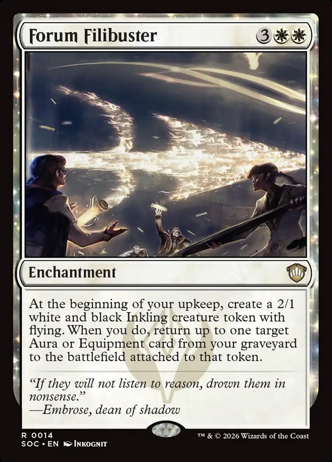 Forum Filibuster, Secrets Of Strixhaven Commander Card Art