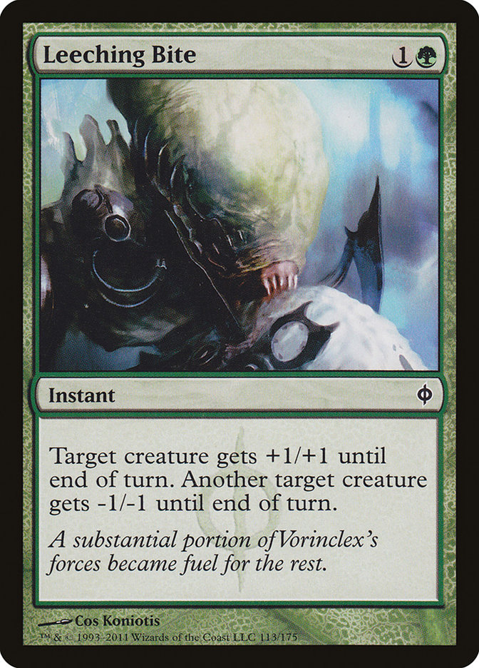 Leeching Bite, New phyrexia Card Art