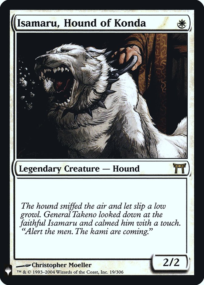 Isamaru, Hound of Konda, The list Card Art