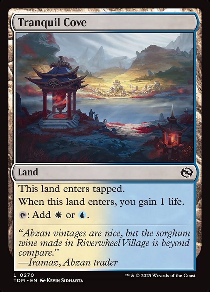 Tranquil Cove, Tarkir: dragonstorm Card Art