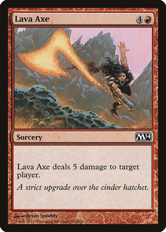 Lava Axe, Magic 2014 Card Art
