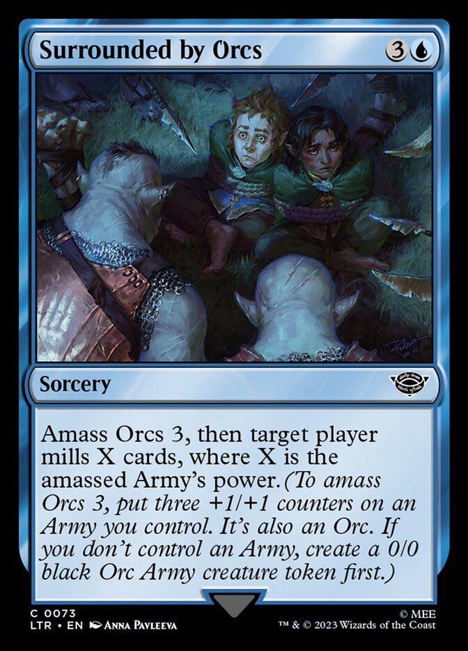 Surrounded by Orcs, The Lord Of The Rings: Tales Of Middle-Earth Card Art