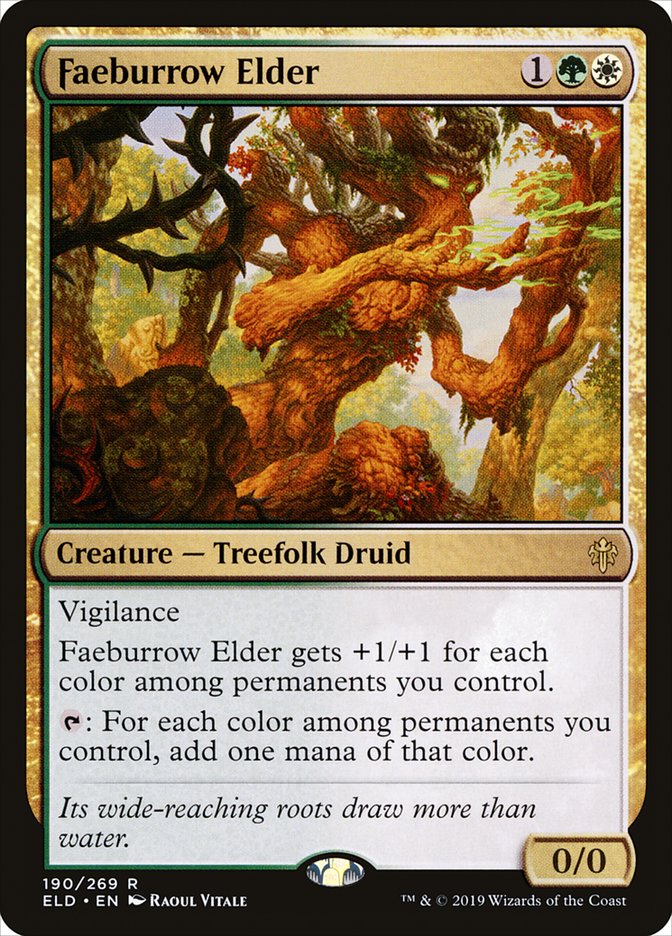 Faeburrow Elder, Throne Of Eldraine Card Art