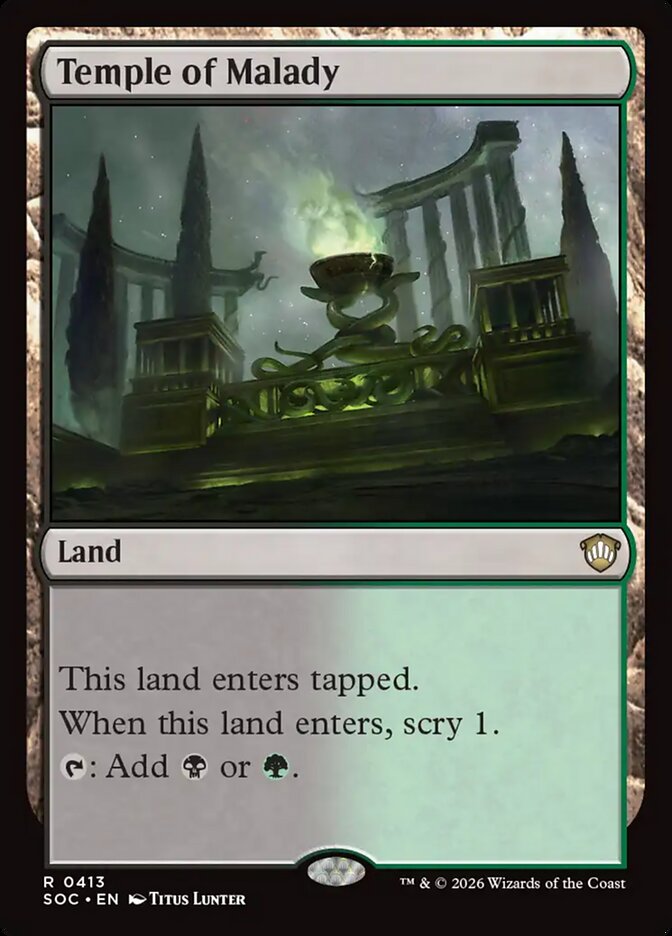 Temple of Malady, Secrets Of Strixhaven Commander Card Art