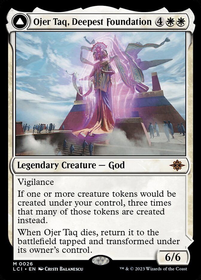 Ojer Taq, Deepest Foundation // Temple of Civilization, The lost caverns of ixalan Card Art