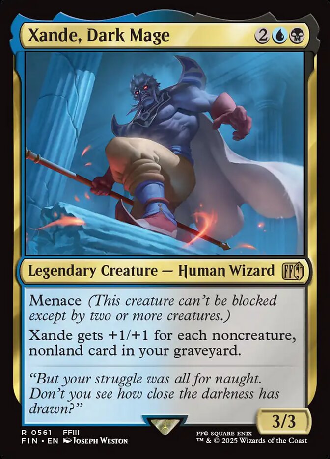 Xande, Dark Mage, Final fantasy Card Art