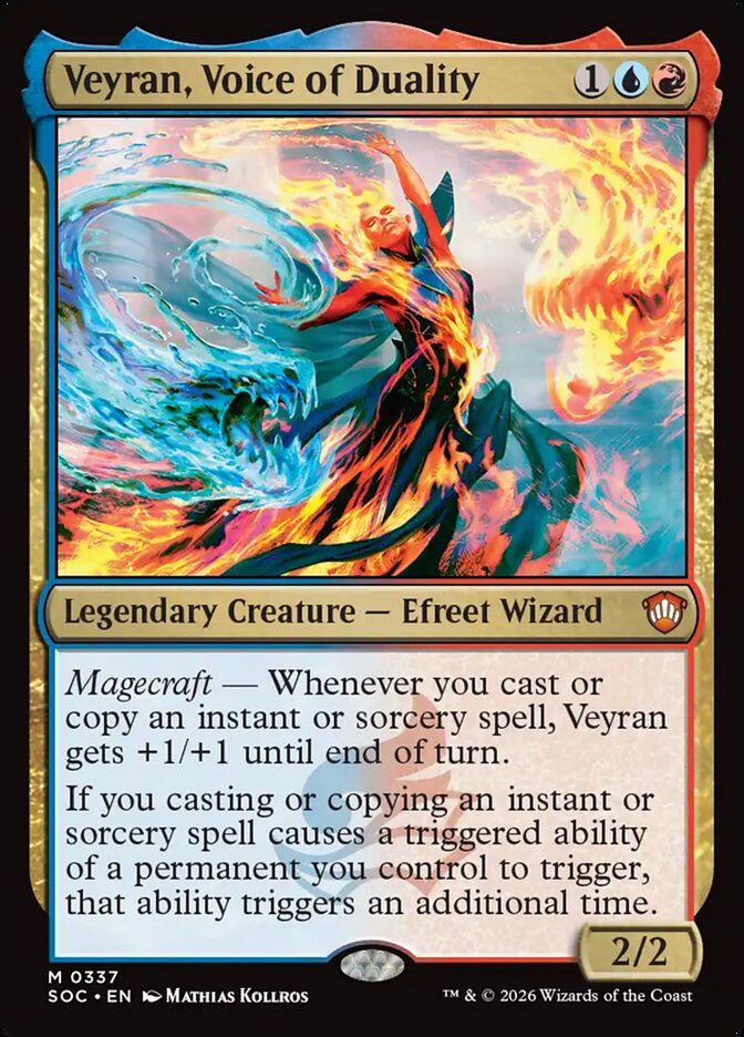 Veyran, Voice of Duality, Secrets Of Strixhaven Commander Card Art