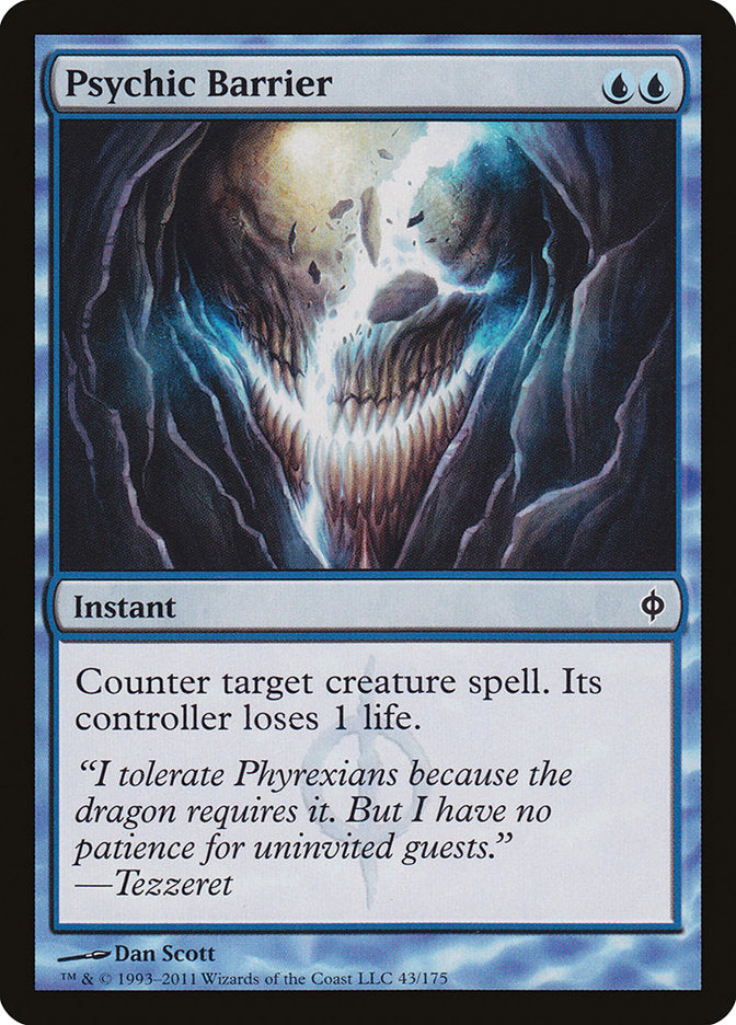 Psychic Barrier, New Phyrexia Card Art