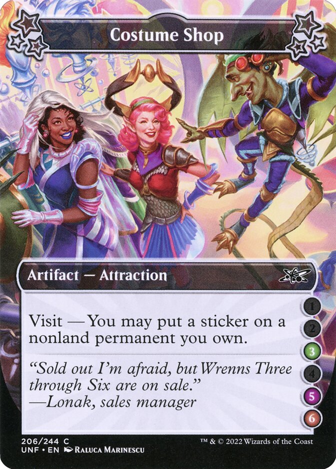 Costume Shop, Unfinity Card Art
