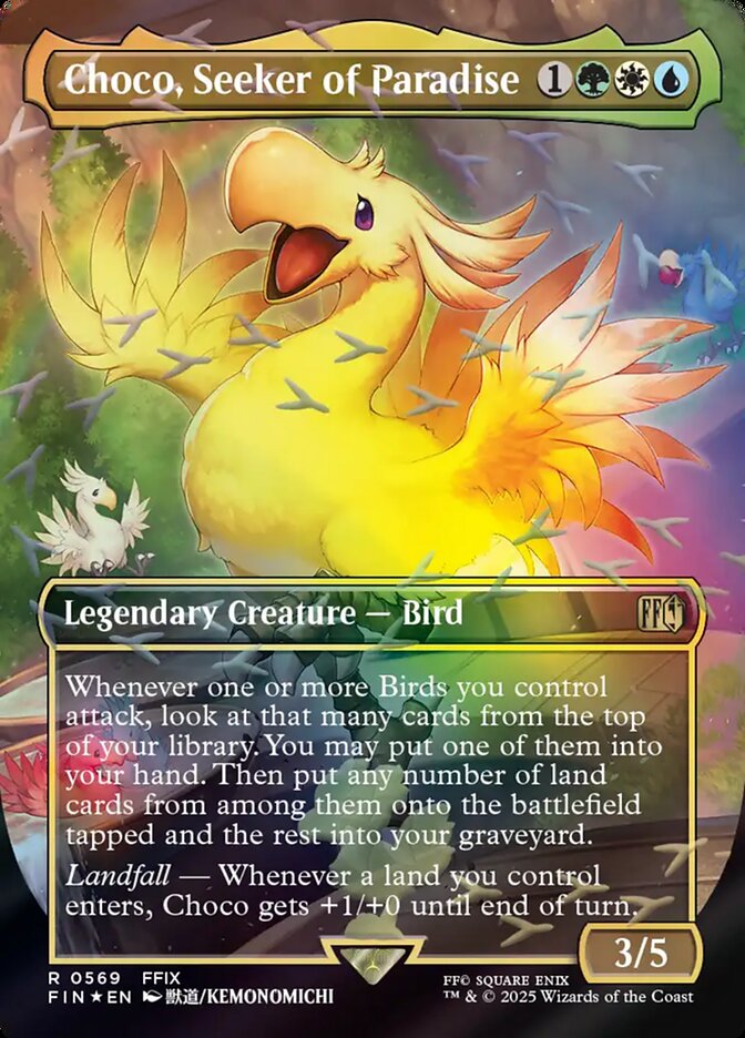 Choco, Seeker of Paradise, Final Fantasy Card Art