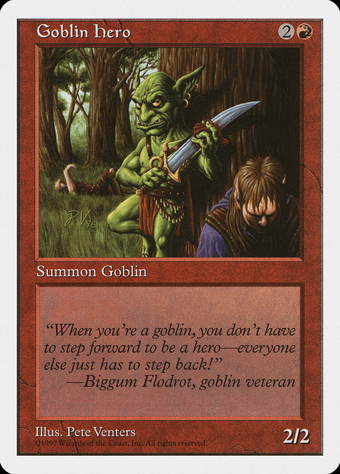 Goblin Hero, Fifth edition Card Art