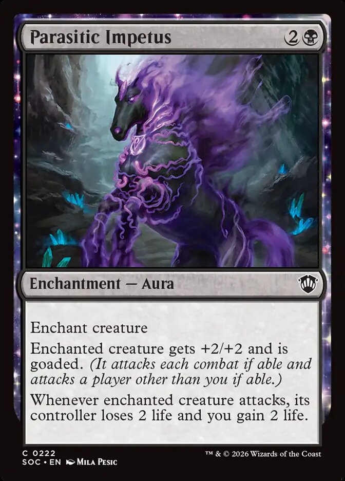 Parasitic Impetus, Secrets Of Strixhaven Commander Card Art