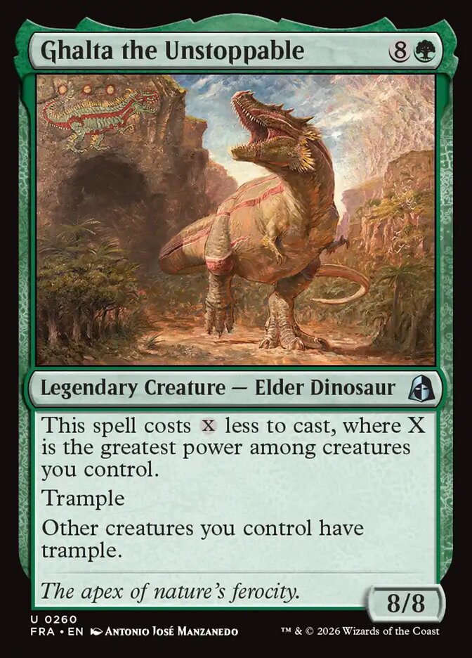 Ghalta the Unstoppable, Reality Fracture Card Art