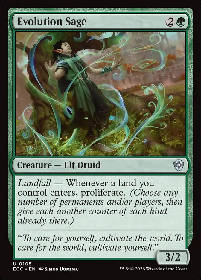 Evolution Sage, Lorwyn Eclipsed Commander Card Art