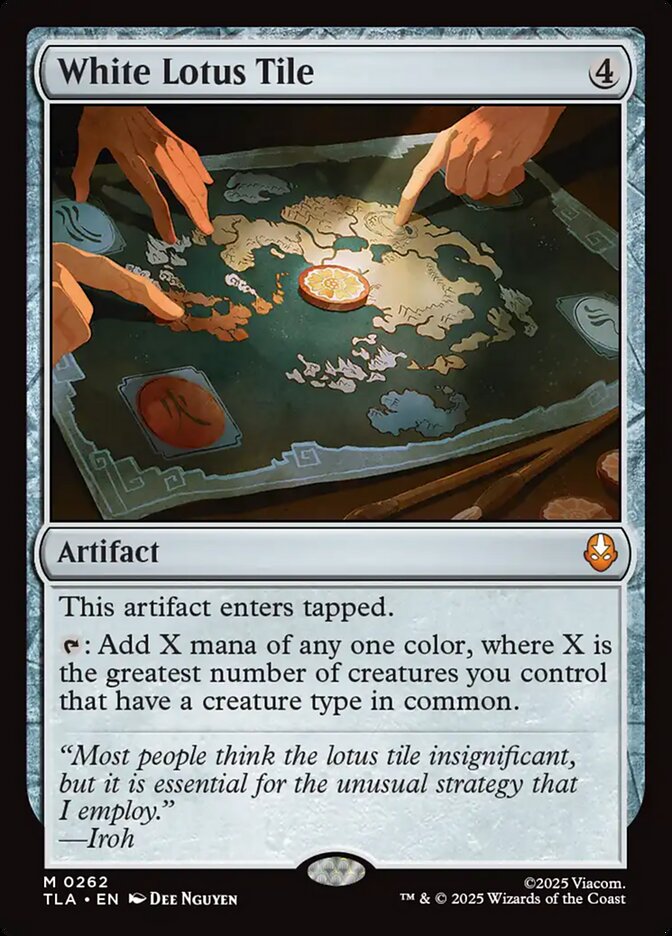 White Lotus Tile, Avatar: The Last Airbender Card Art