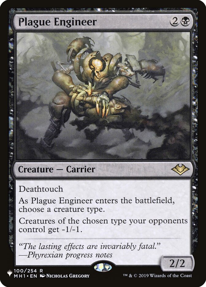 Plague Engineer, The List Card Art