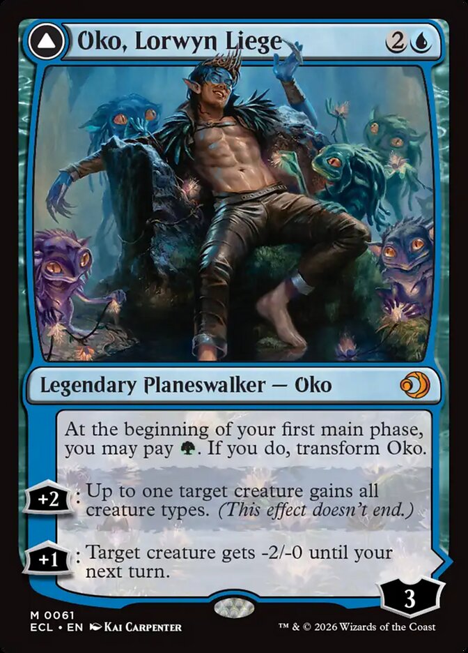 Oko, Lorwyn Liege // Oko, Shadowmoor Scion, Lorwyn Eclipsed Card Art