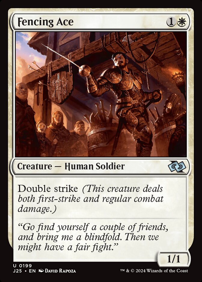 Fencing Ace, Foundations Jumpstart Card Art