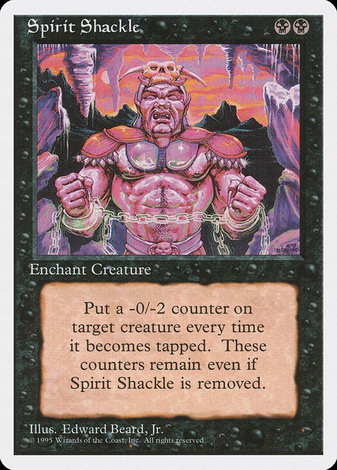Spirit Shackle, Fourth edition Card Art