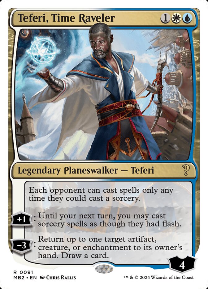 Teferi, Time Raveler, Mystery booster 2 Card Art