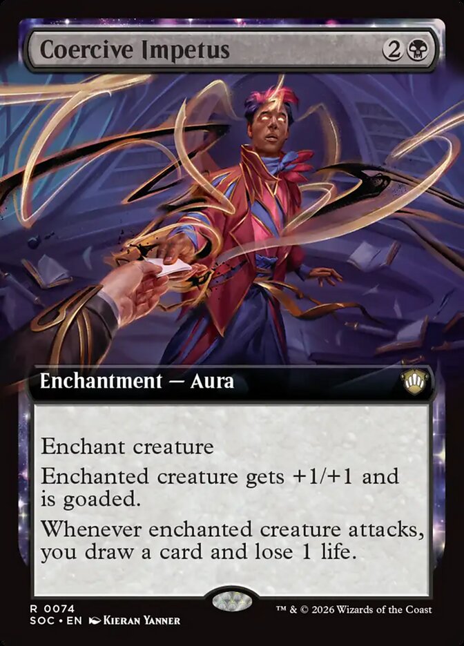 Coercive Impetus, Secrets Of Strixhaven Commander Card Art