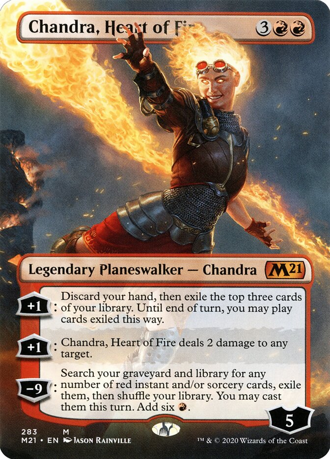 Chandra, Heart of Fire, Core Set 2021 Card Art