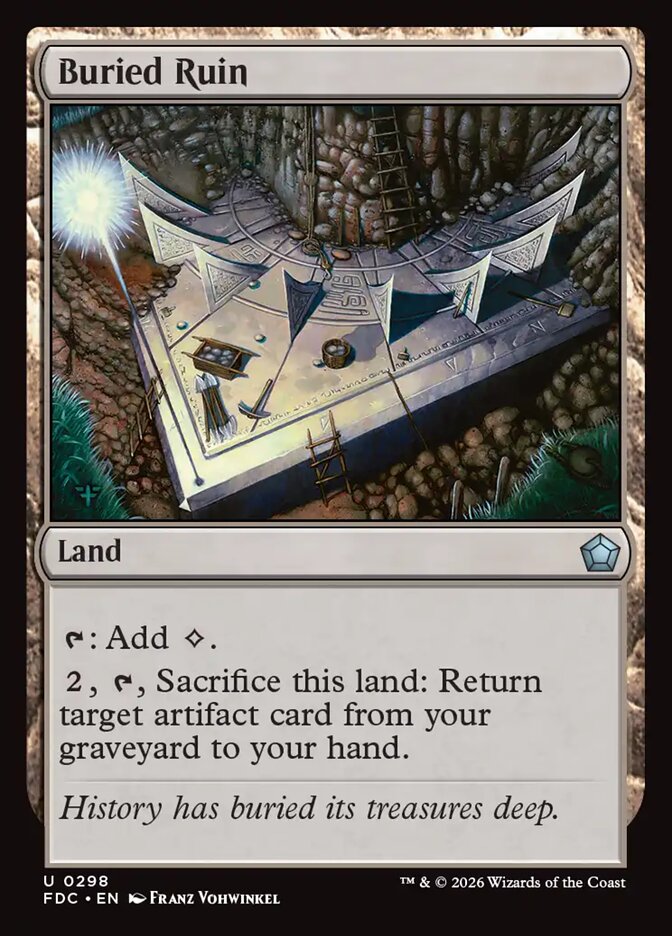 Buried Ruin, Foundations Commander Card Art