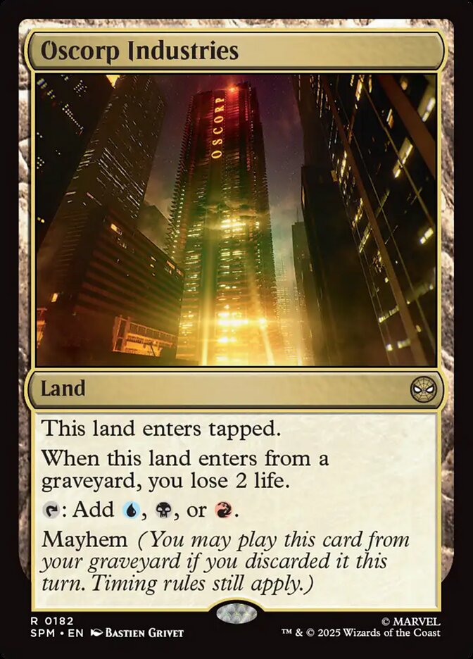 Oscorp Industries, Marvel'S Spider-Man Card Art