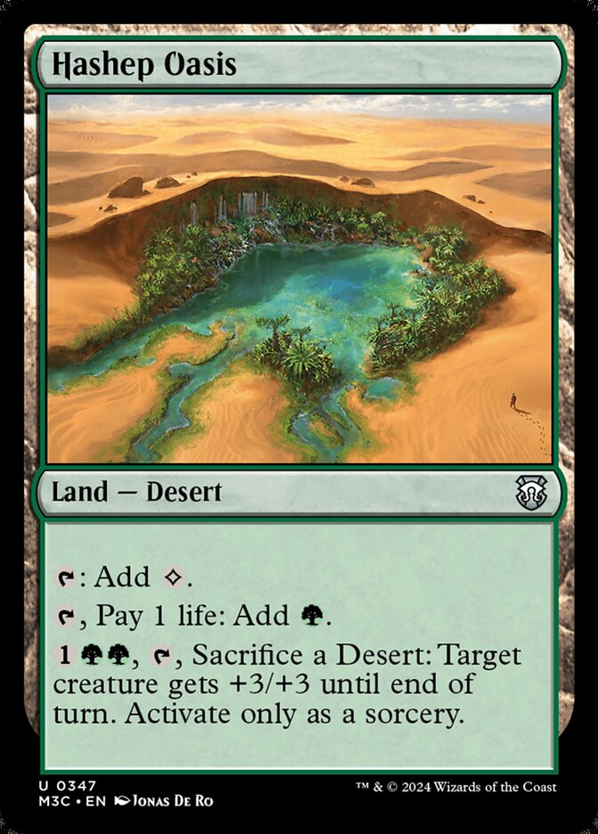 Hashep Oasis, Modern Horizons 3 Commander Card Art