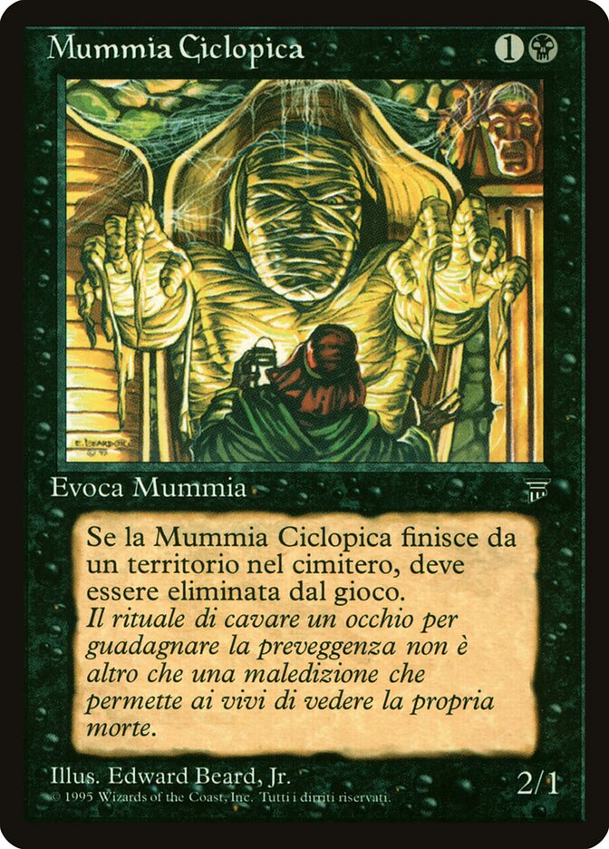 Cyclopean Mummy, Legends Card Art