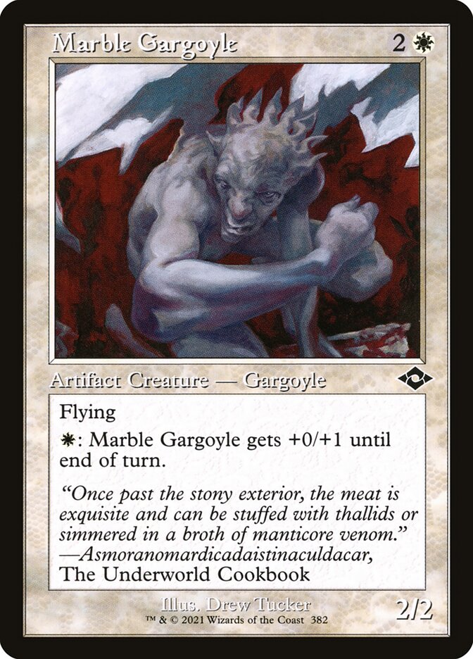 Marble Gargoyle, Modern horizons 2 Card Art