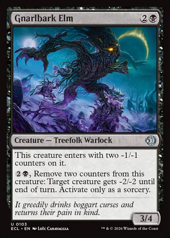 Gnarlbark Elm, Lorwyn Eclipsed Card Art