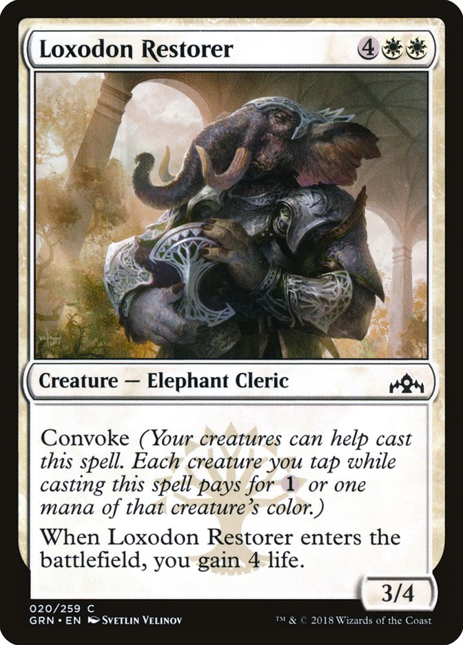 Loxodon Restorer, Guilds of ravnica Card Art
