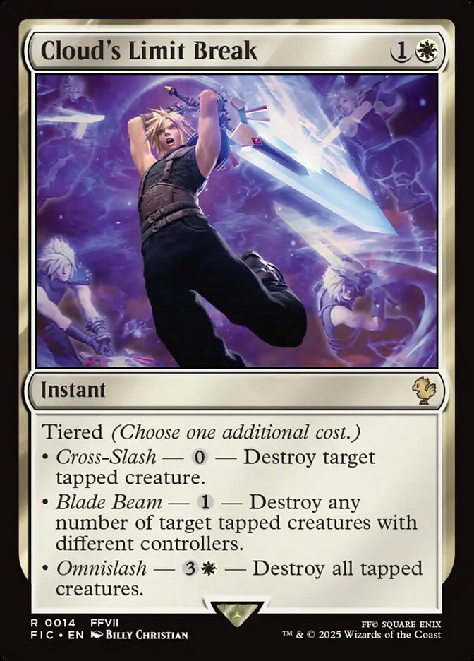 Cloud's Limit Break, Final fantasy commander Card Art